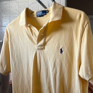 Ralph Lauren cotton polo in yellow - size medium